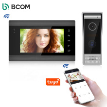 Smart home wifi 4 wire video door phone intercome visiophone filaire video intercon sonnettes vido system